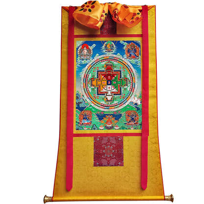 Yamantaka Mandala\ Vajrabhairava Image - Tibetan thangka painting, view 11