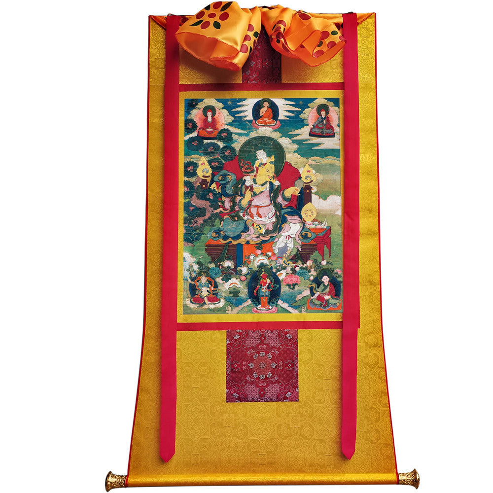 2769-唐卡-HBMT-073莲师-莲花王藏东宁玛派绢本53 - Tibetan thangka painting, view 6