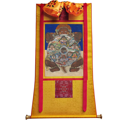 2772-唐卡-HBMT-077六道轮回-300dpi - Tibetan thangka painting, view 6