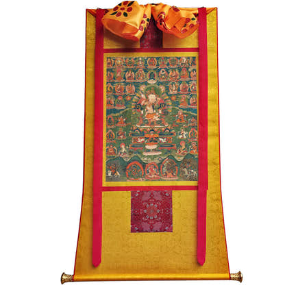 2768-唐卡-HBMT-072莲师-海生金刚76 - Tibetan thangka painting, view 6