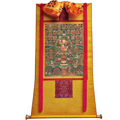 2768-唐卡-HBMT-072莲师-海生金刚76 - Tibetan thangka painting, view 6