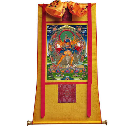 Kalacakravajra Thangka - Tibetan thangka painting, view 6