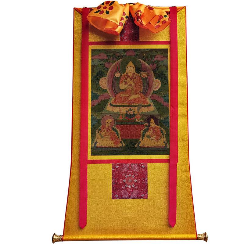 Je Tsongkhapa Image - Tibetan thangka painting, view 11