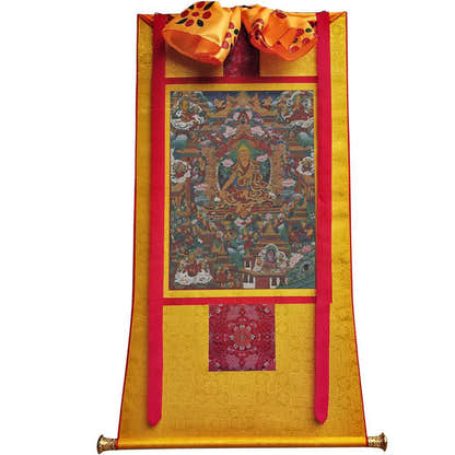 Tsongkhapa - 18th Century - Tibetan thangka painting, view 6