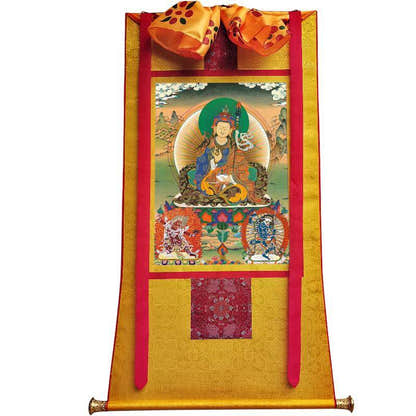 Padmasambhava - Guru Rinpoche - Tibetan thangka painting, view 6