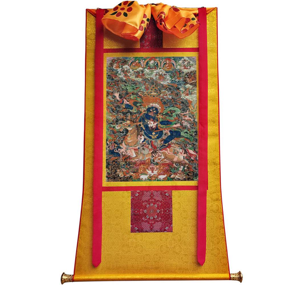 Palden Lhamo / Magzor Gyalmo - 18th Century - Tibetan thangka painting, view 6