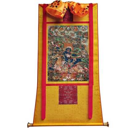 Gandhanra Handmade Thangka - Palden Lhamo / Magzor Gyalmo / Shri Devi - from Kathok Monastery