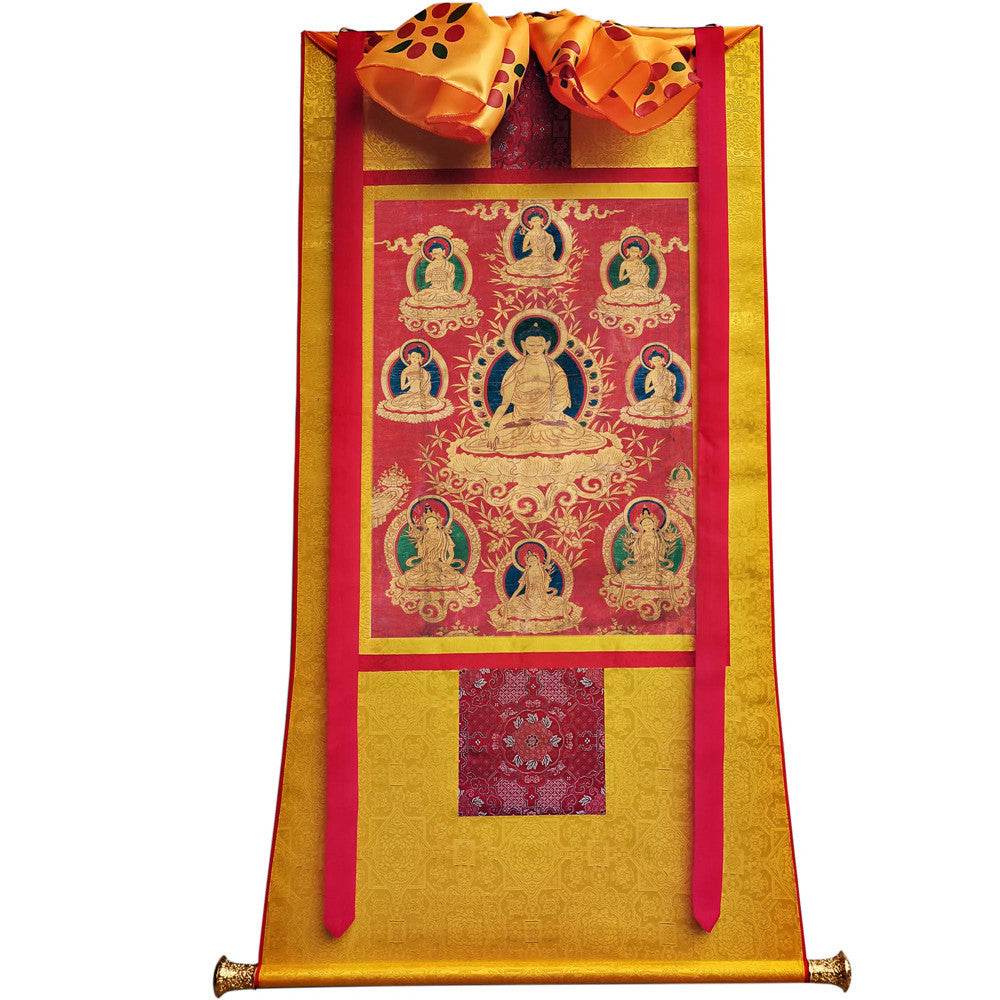 Shakyamuni Image - Tibetan thangka painting, view 11