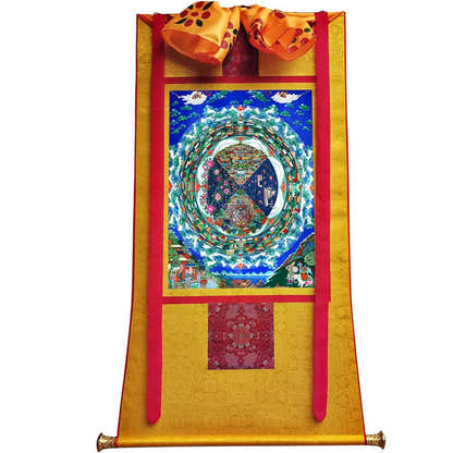 The three realms of samsāra - Tibetan thangka painting, view 6
