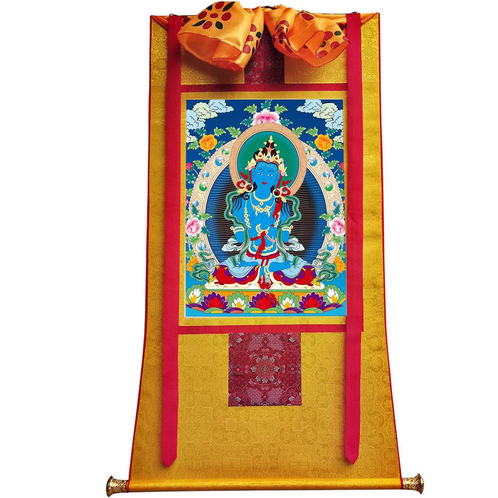 Vajrasattva - Tibetan thangka painting, view 18