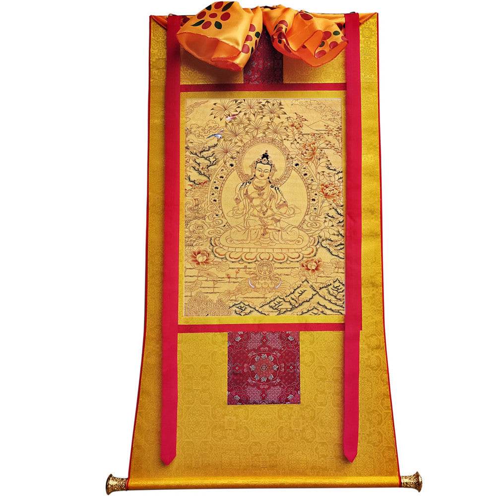 Vajrasattva - Tibetan thangka painting, view 6