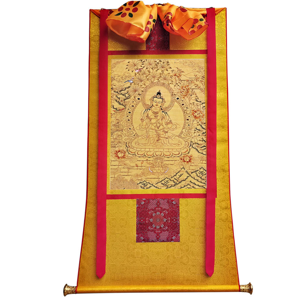 Gandhanra Handmade Thangka - Vajrasattva - from Kathok Monastery