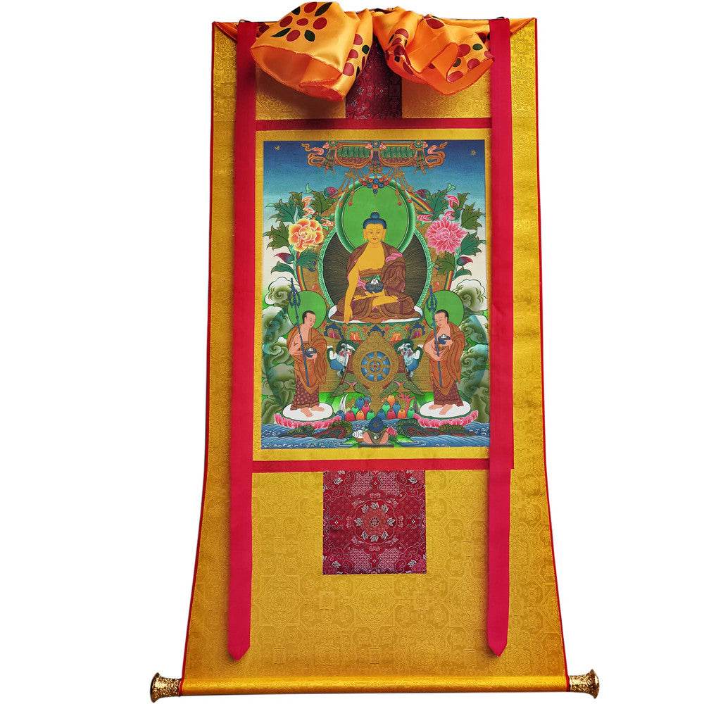 Shakyamuni Image - Tibetan thangka painting, view 11