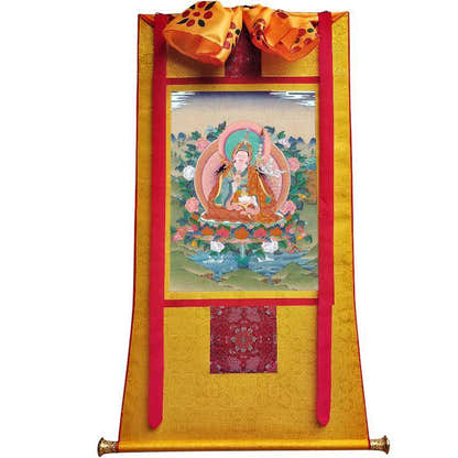 Padmasambhava - Guru Rinpoche - Tibetan thangka painting, view 6