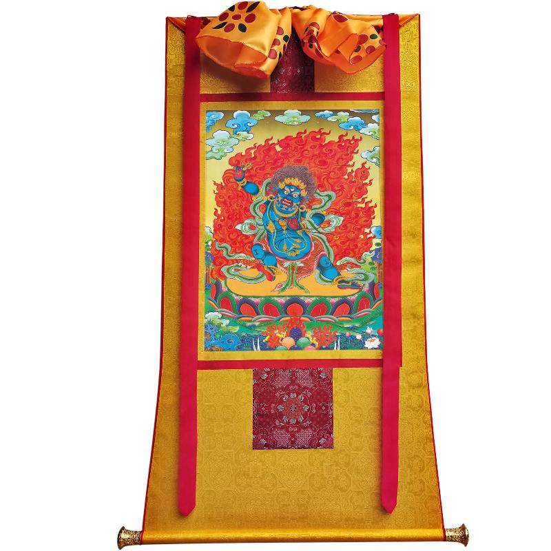 Vajrapani - Tibetan thangka painting, view 6
