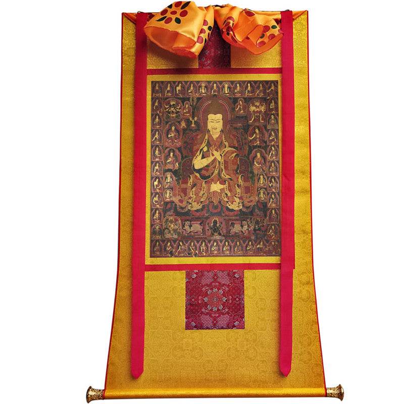 Je Tsongkhapa Image - Tibetan thangka painting, view 11