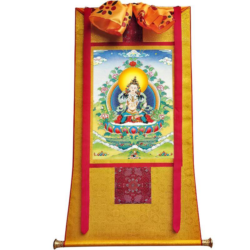 Vajrasattva - Tibetan thangka painting, view 21