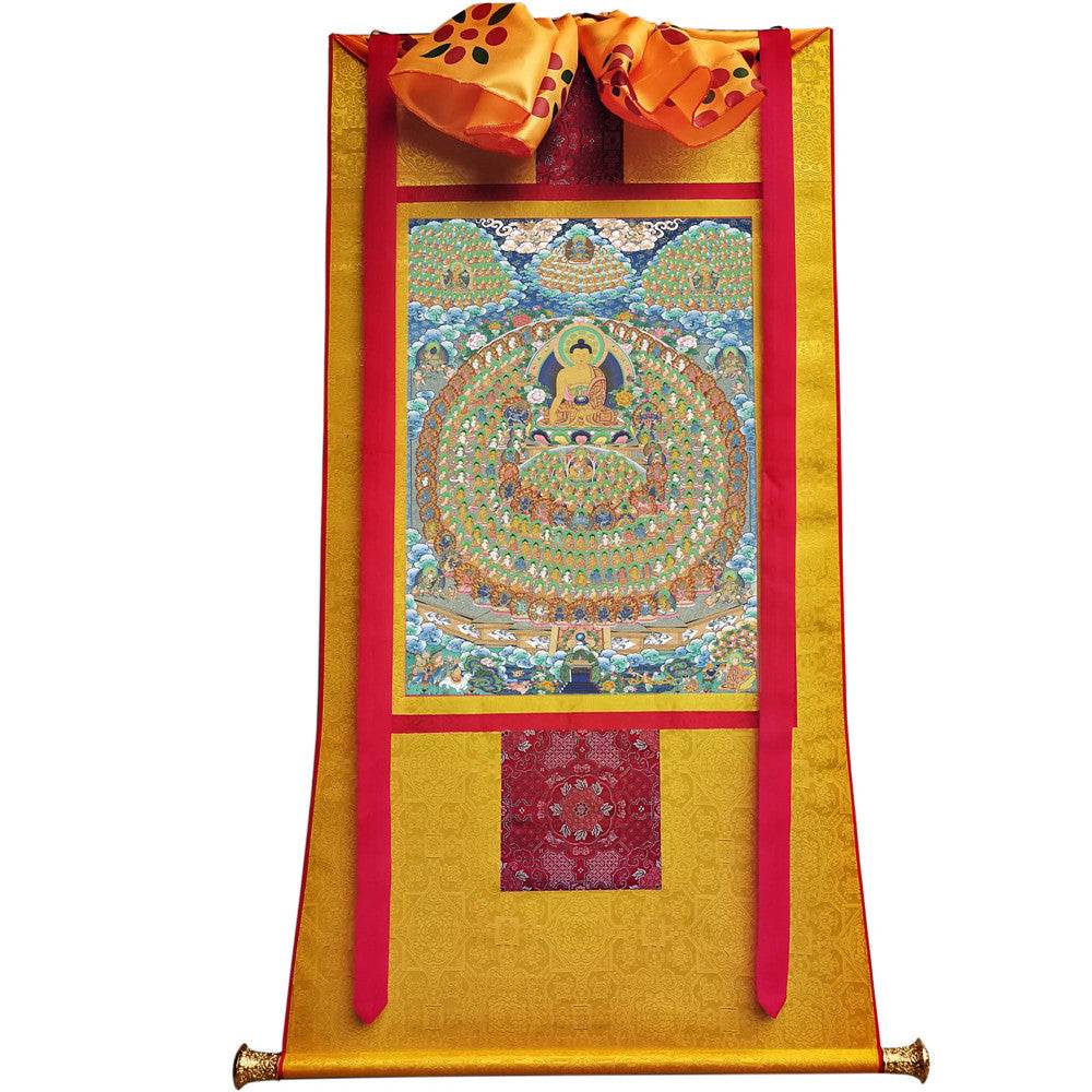 Shakyamuni Image - Tibetan thangka painting, view 11