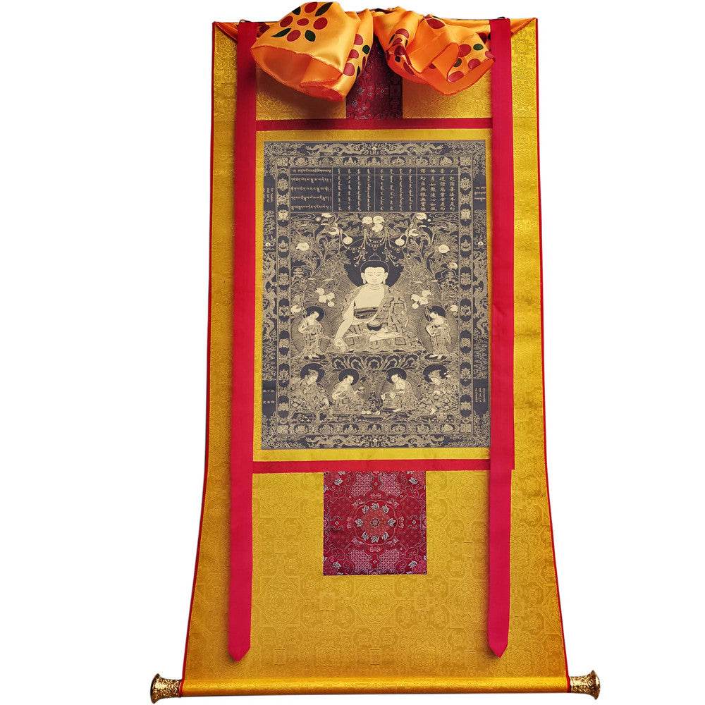 Sikhin - Tibetan thangka painting, view 6