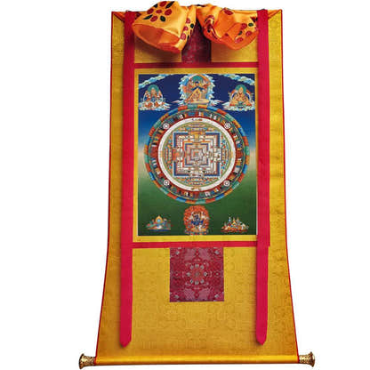 Kalacakravajra Mandala Thangka - Tibetan thangka painting, view 6