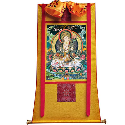 Gandhanra Tibetan Thangka Art - Samantabhadra - from Kathok Monastery - Giclee Print with Mineral Pigments