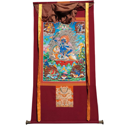 Palden Lhamo Thangka,Magzor Gyalmo - Hand Framed Giclee Printed Tibetan Art