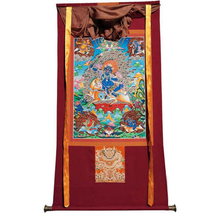 Palden Lhamo / Magzor Gyalmo / Shri Devi - Tibetan thangka painting, view 22