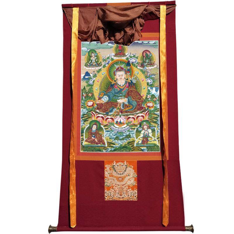 Padmasambhava - Guru Rinpoche - Tibetan thangka painting, view 7