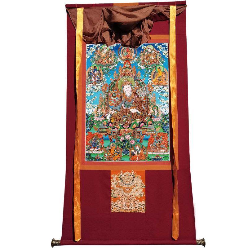 Eight Manifestations of Guru Rinpoche - Padmasambhava - Tibetan thangka painting, view 7