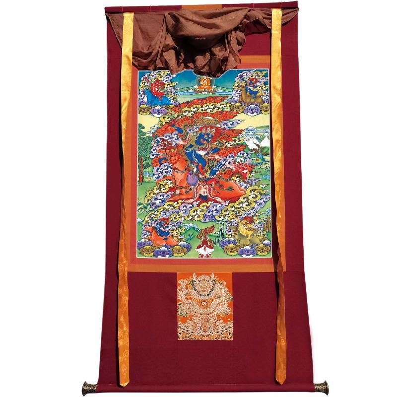 Gandhanra Handmade Thangka - Palden Lhamo / Magzor Gyalmo / Shri Devi - from Kathok Monastery