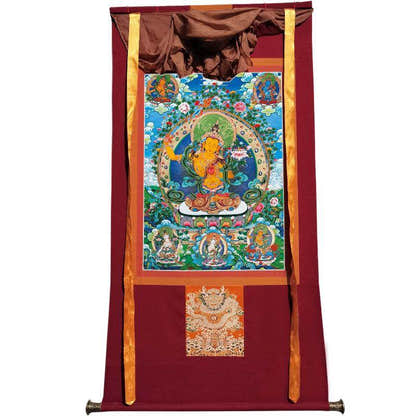 Manjushri - Tibetan thangka painting, view 7