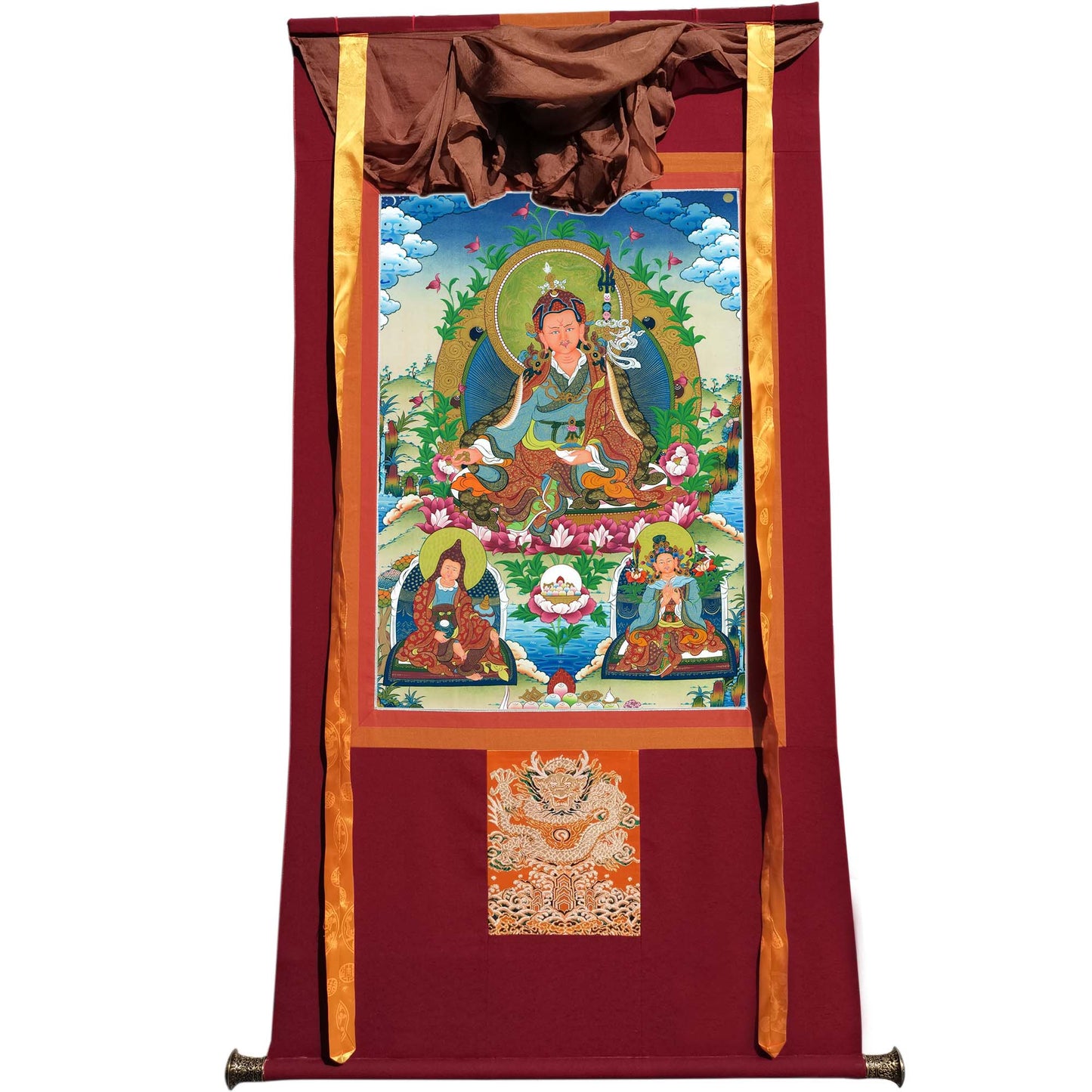 Gandhanra Handmade Thangka - Padmasambhava - Guru Rinpoche - from Kathok Monastery