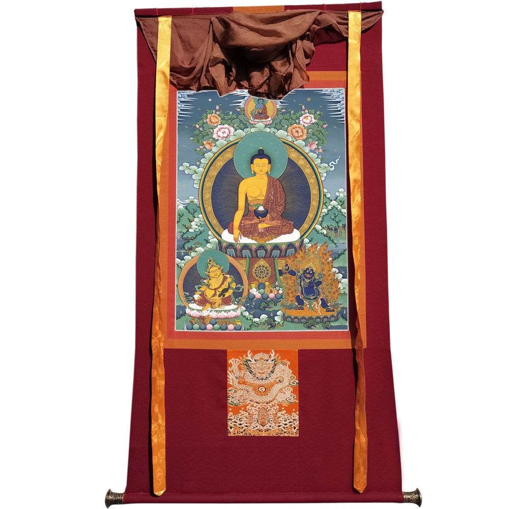 Shakyamuni Image - Tibetan thangka painting, view 12