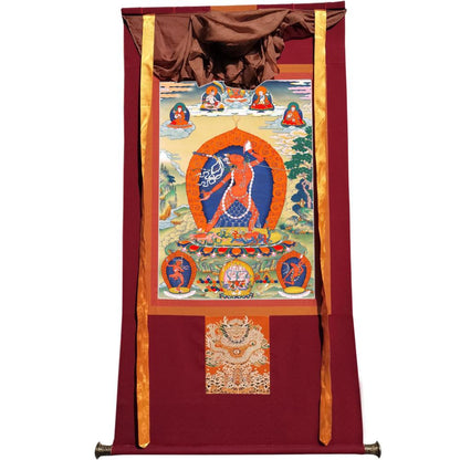 Gandhanra Tibetan Thangka Art - Black Dakini - Troma Nagmo - from Kathok Monastery - Giclee Print with Mineral Pigments