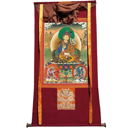 Padmasambhava - Guru Rinpoche - Tibetan thangka painting, view 7