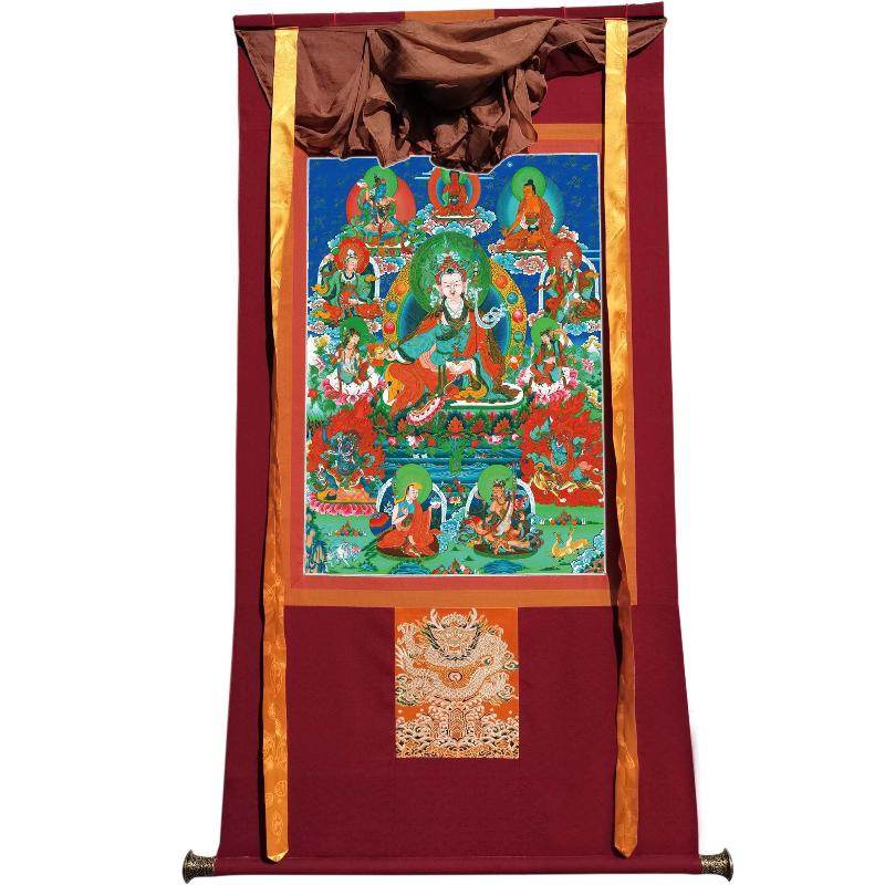 Eight Manifestations of Guru Rinpoche - Padmasambhava - Tibetan thangka painting, view 7