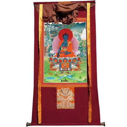 Acala / Akshobhya - Tibetan thangka painting, view 7