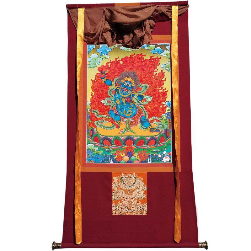 Vajrapani - Tibetan thangka painting, view 7