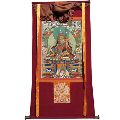 Padmasambhava - Guru Rinpoche - Tibetan thangka painting, view 19