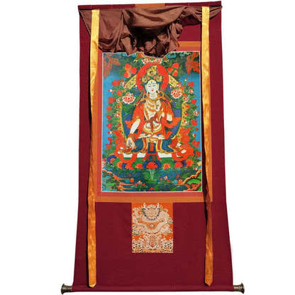 White Tara Image - Tibetan thangka painting, view 12