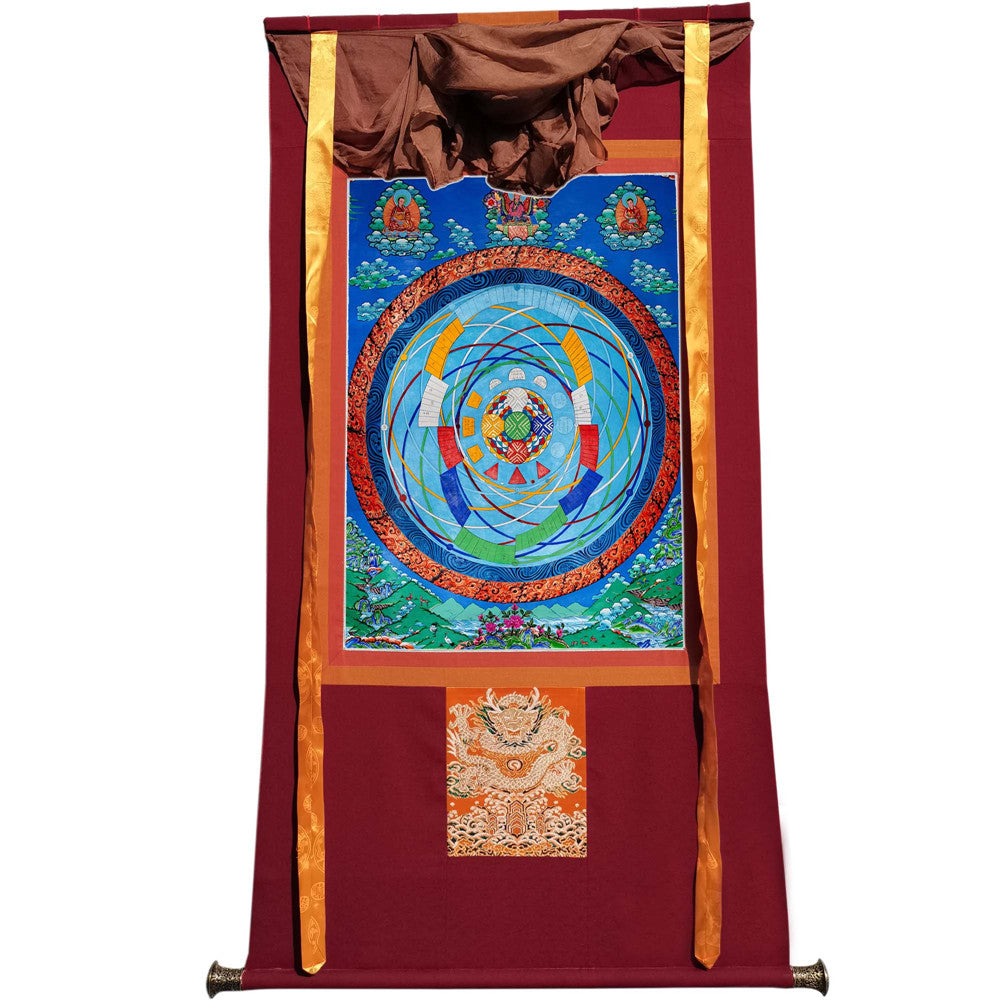 Gandhanra Tibetan Giclee Printed Thangka Art - Mandala of Celestial Movements