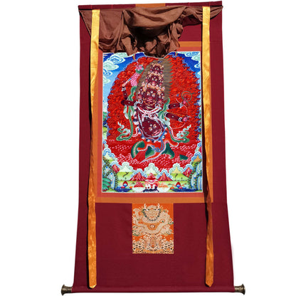 2760-唐卡-HBMT-064喇呼拉护法-300dpi - Tibetan thangka painting, view 7