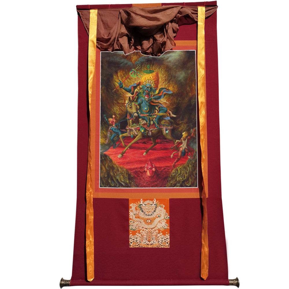 Palden Lhamo / Magzor Gyalmo / Shri Devi - Tibetan thangka painting, view 19
