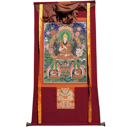 Je Tsongkhapa Image - Tibetan thangka painting, view 12