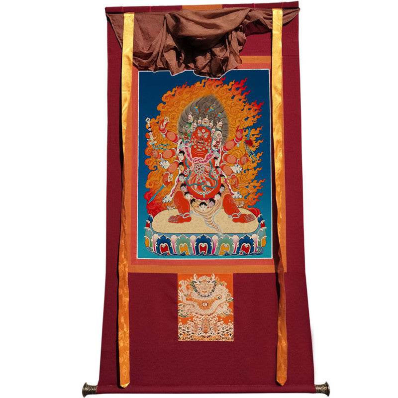 Hayagriva Image - Tibetan thangka painting, view 12
