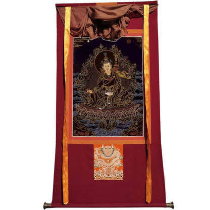 Padmasambhava - Guru Rinpoche - Tibetan thangka painting, view 7