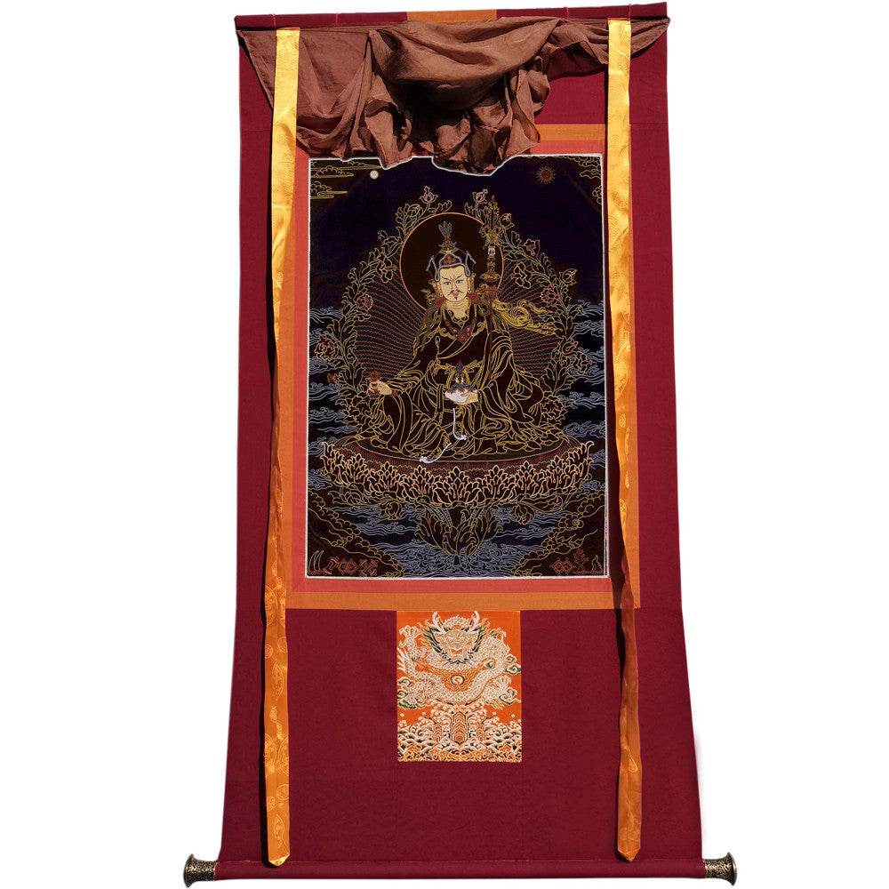 Padmasambhava - Guru Rinpoche - Tibetan thangka painting, view 19