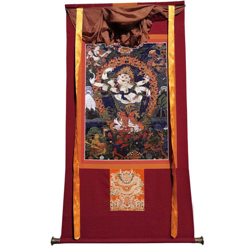Mahakala Image - Tibetan thangka painting, view 12