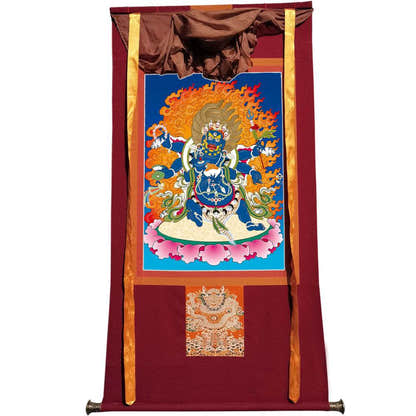 Mahakala - Tibetan thangka painting, view 7