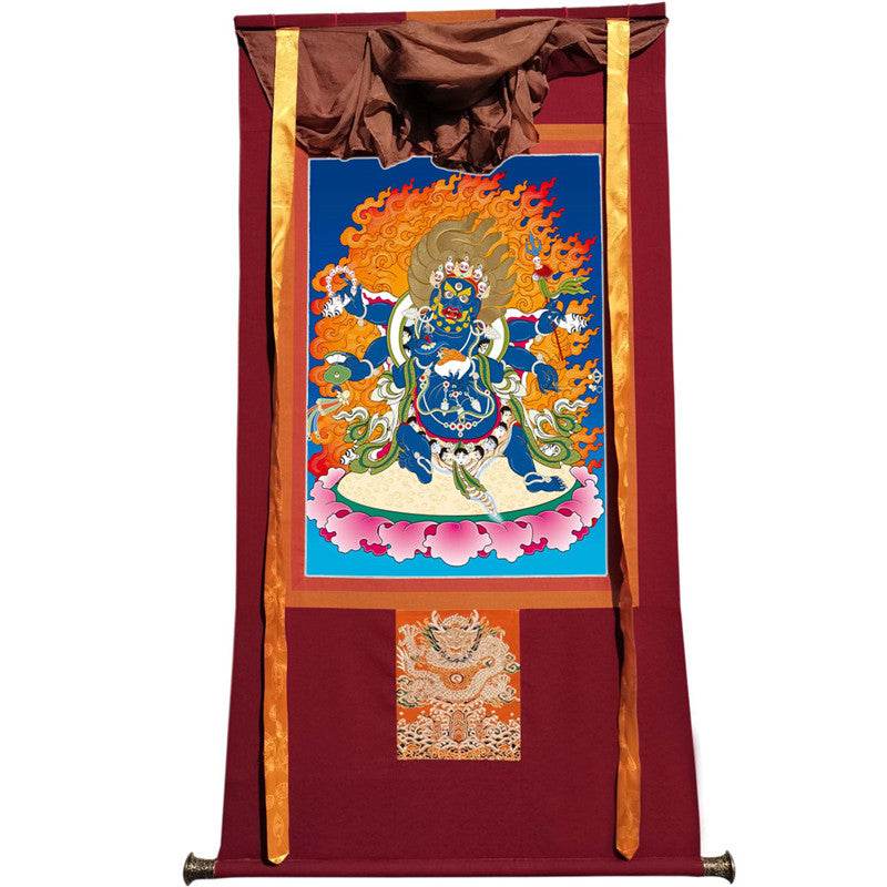 Mahakala Image - Tibetan thangka painting, view 12
